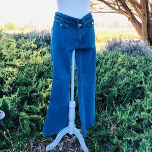 Braided Top Vintage Style Jeans